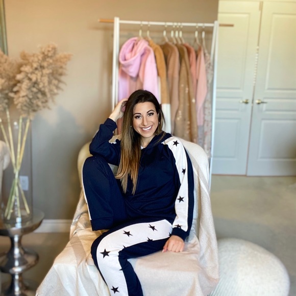 Navy blue star lounge set - Picture 3 of 3